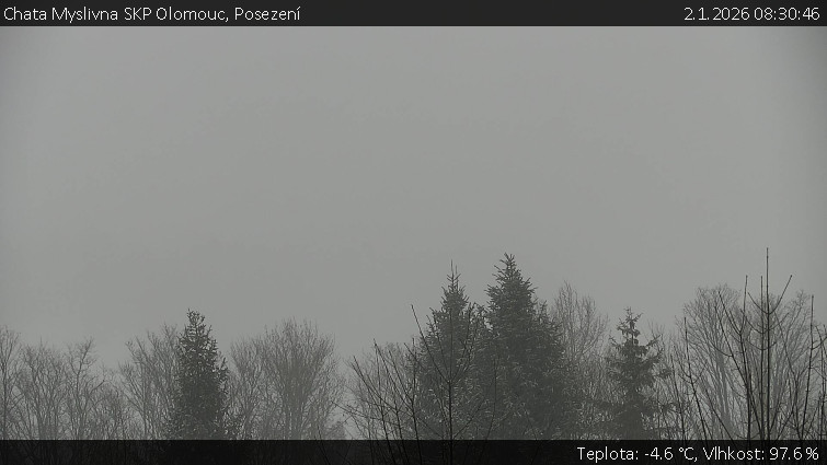 Chata Myslivna SKP Olomouc - Posezení - 2.1.2026 v 08:30