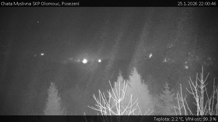 Chata Myslivna SKP Olomouc - Posezení - 25.1.2026 v 22:00