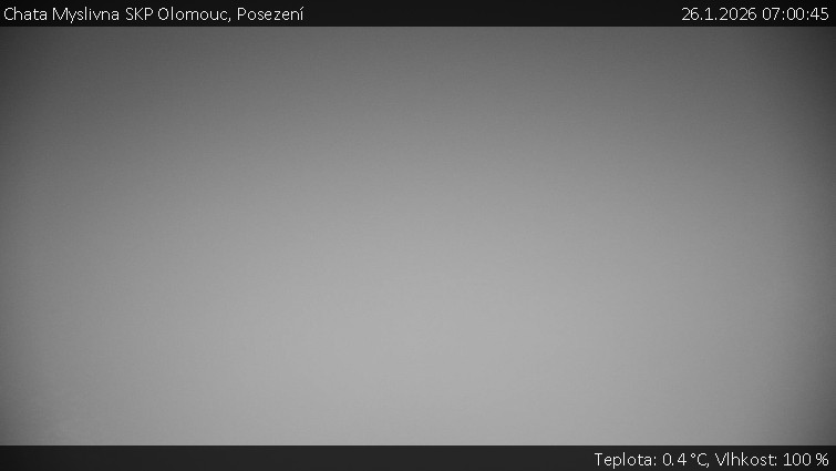 Chata Myslivna SKP Olomouc - Posezení - 26.1.2026 v 07:00