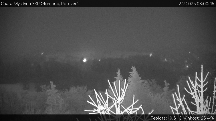 Chata Myslivna SKP Olomouc - Posezení - 2.2.2026 v 03:00