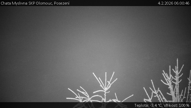 Chata Myslivna SKP Olomouc - Posezení - 4.2.2026 v 06:00