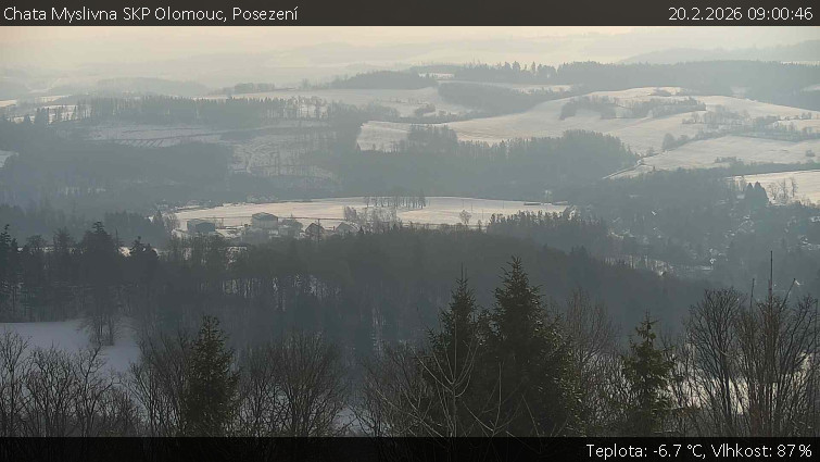 Chata Myslivna SKP Olomouc - Posezení - 20.2.2026 v 09:00