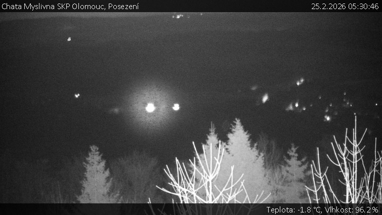 Chata Myslivna SKP Olomouc - Posezení - 25.2.2026 v 05:30