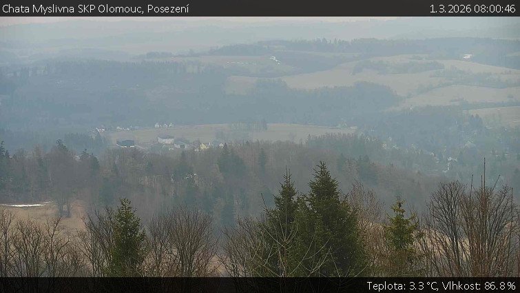 Chata Myslivna SKP Olomouc - Posezení - 1.3.2026 v 08:00