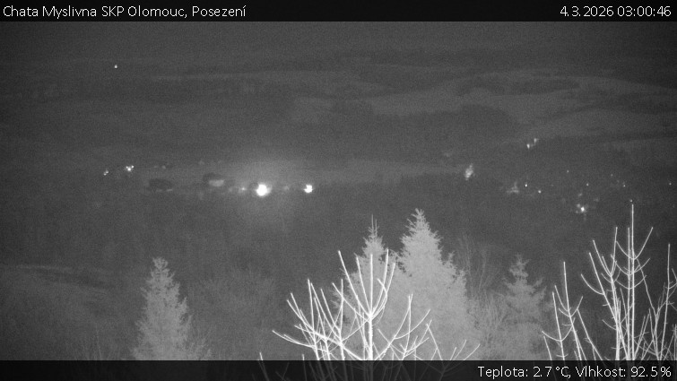 Chata Myslivna SKP Olomouc - Posezení - 4.3.2026 v 03:00