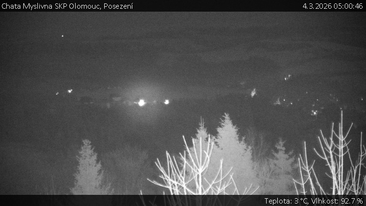 Chata Myslivna SKP Olomouc - Posezení - 4.3.2026 v 05:00