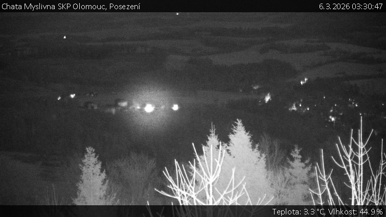 Chata Myslivna SKP Olomouc - Posezení - 6.3.2026 v 03:30