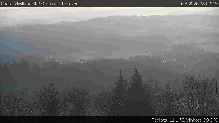 Chata Myslivna SKP Olomouc - Posezení - 6.3.2026 v 08:00