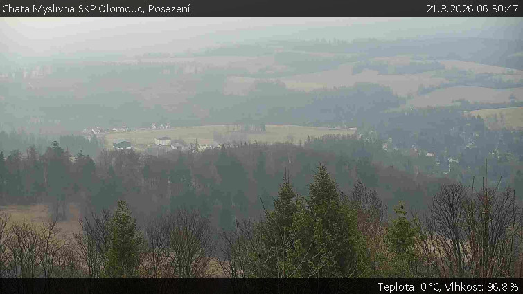 Chata Myslivna SKP Olomouc - Posezení - 21.3.2026 v 06:30
