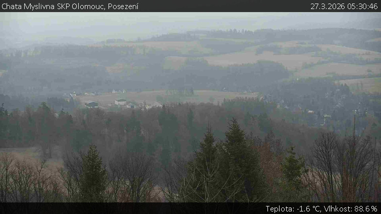 Chata Myslivna SKP Olomouc - Posezení - 27.3.2026 v 05:30