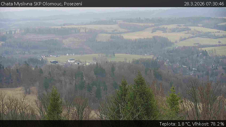 Chata Myslivna SKP Olomouc - Posezení - 28.3.2026 v 07:30