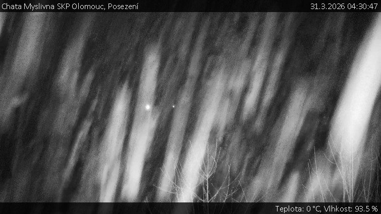 Chata Myslivna SKP Olomouc - Posezení - 31.3.2026 v 04:30