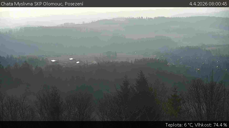 Chata Myslivna SKP Olomouc - Posezení - 4.4.2026 v 08:00