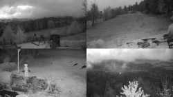 Sdružený snímek okolí chaty Myslivna