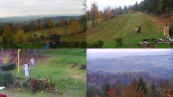 Sdružený snímek okolí chaty Myslivna