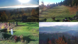 Sdružený snímek okolí chaty Myslivna