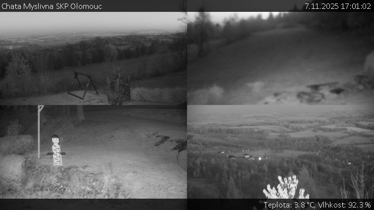 Chata Myslivna SKP Olomouc - Sdružený snímek okolí chaty Myslivna - 7.11.2025 v 17:01