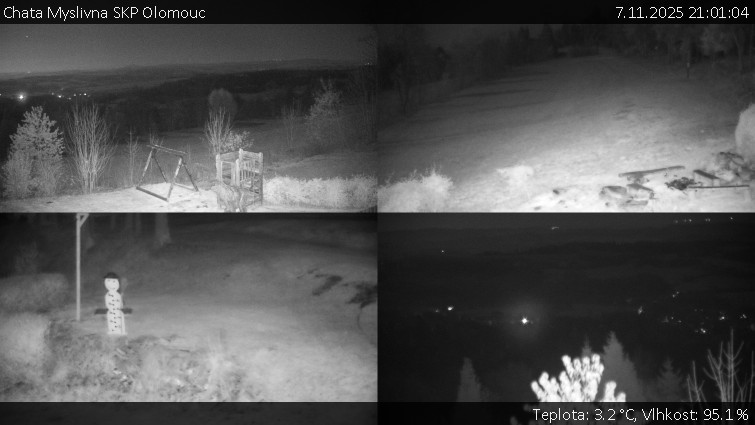 Chata Myslivna SKP Olomouc - Sdružený snímek okolí chaty Myslivna - 7.11.2025 v 21:01