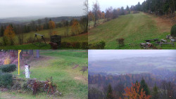 Sdružený snímek okolí chaty Myslivna