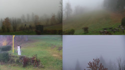 Sdružený snímek okolí chaty Myslivna