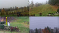 Sdružený snímek okolí chaty Myslivna