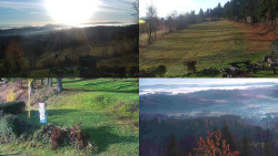 Sdružený snímek okolí chaty Myslivna