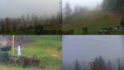 Sdružený snímek okolí chaty Myslivna