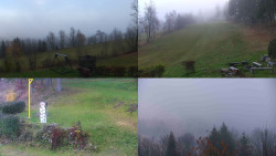 Sdružený snímek okolí chaty Myslivna