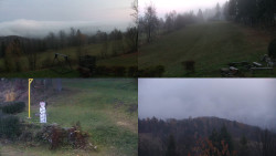 Sdružený snímek okolí chaty Myslivna