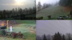 Sdružený snímek okolí chaty Myslivna