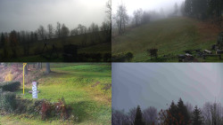 Sdružený snímek okolí chaty Myslivna