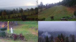 Sdružený snímek okolí chaty Myslivna