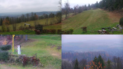 Sdružený snímek okolí chaty Myslivna