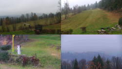 Sdružený snímek okolí chaty Myslivna