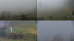 Sdružený snímek okolí chaty Myslivna