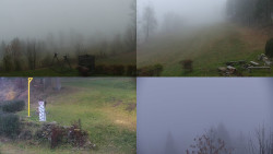 Sdružený snímek okolí chaty Myslivna