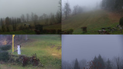 Sdružený snímek okolí chaty Myslivna