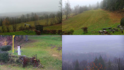 Sdružený snímek okolí chaty Myslivna