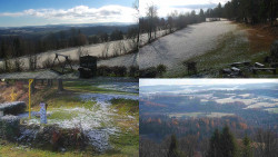 Sdružený snímek okolí chaty Myslivna