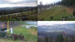 Sdružený snímek okolí chaty Myslivna