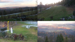 Sdružený snímek okolí chaty Myslivna