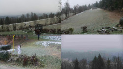 Sdružený snímek okolí chaty Myslivna