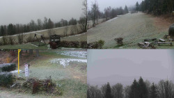 Sdružený snímek okolí chaty Myslivna