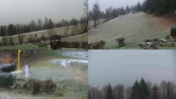 Sdružený snímek okolí chaty Myslivna