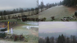 Sdružený snímek okolí chaty Myslivna