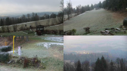 Sdružený snímek okolí chaty Myslivna