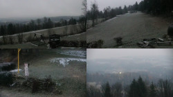 Sdružený snímek okolí chaty Myslivna