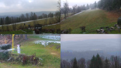 Sdružený snímek okolí chaty Myslivna