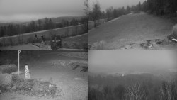 Sdružený snímek okolí chaty Myslivna