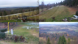 Sdružený snímek okolí chaty Myslivna